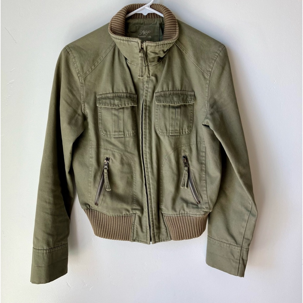 TRF Canvas Bomber Style Jacket women's Large